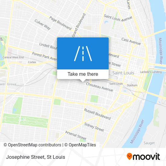 Josephine Street map