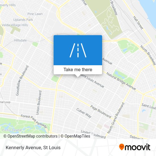 Kennerly Avenue map