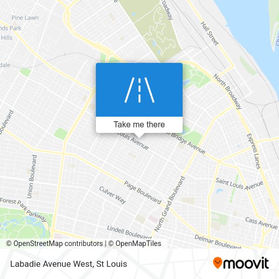 Labadie Avenue West map
