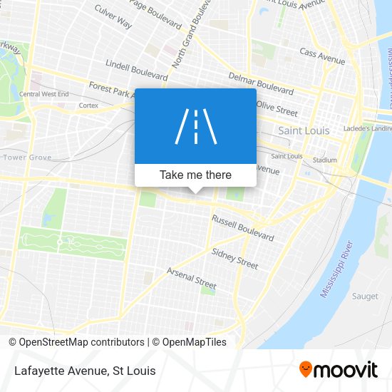 Mapa de Lafayette Avenue