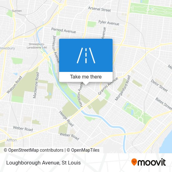 Mapa de Loughborough Avenue