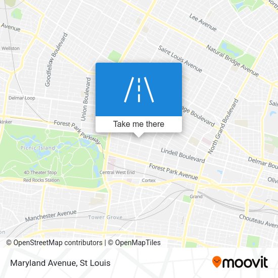 Mapa de Maryland Avenue