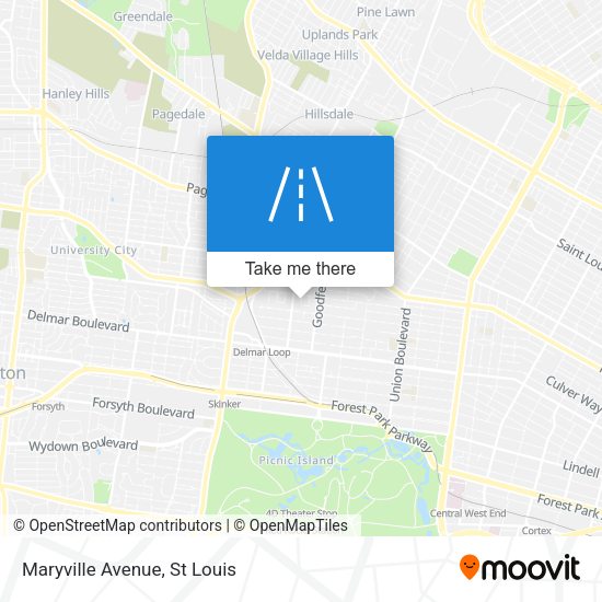 Mapa de Maryville Avenue