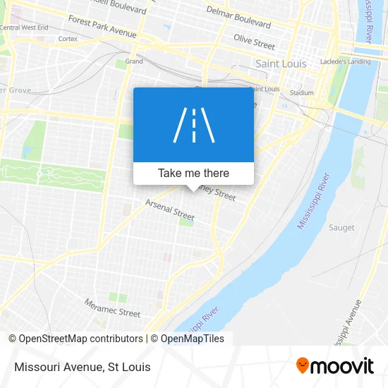 Missouri Avenue map