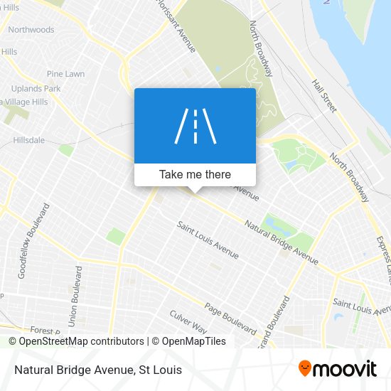 Natural Bridge Avenue map