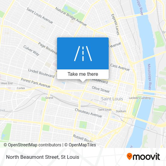North Beaumont Street map