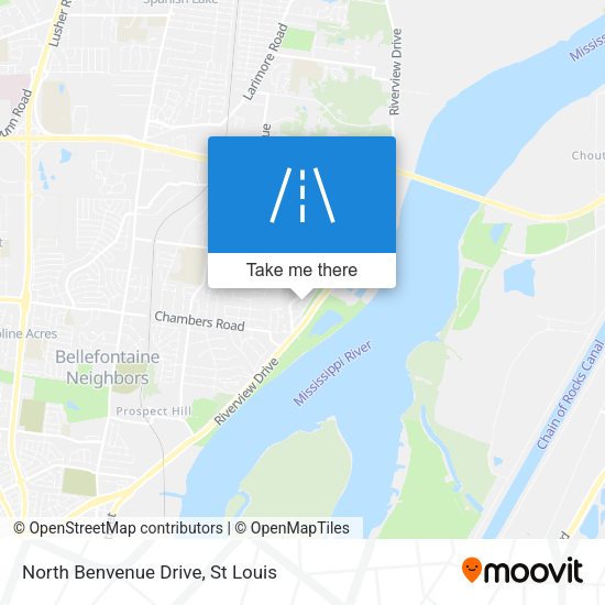 Mapa de North Benvenue Drive