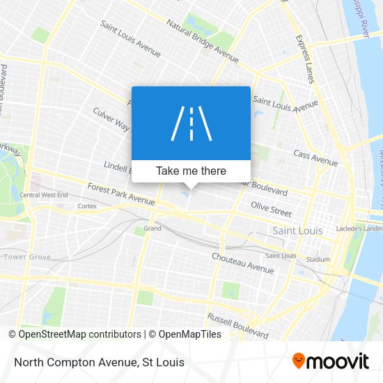 North Compton Avenue map