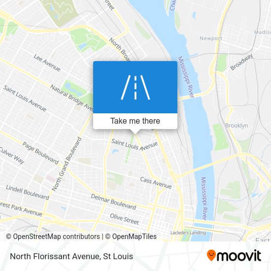 North Florissant Avenue map