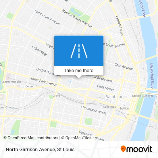 North Garrison Avenue map