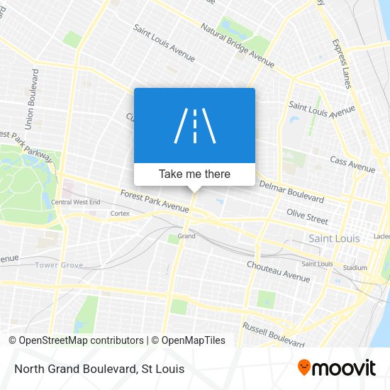 North Grand Boulevard map