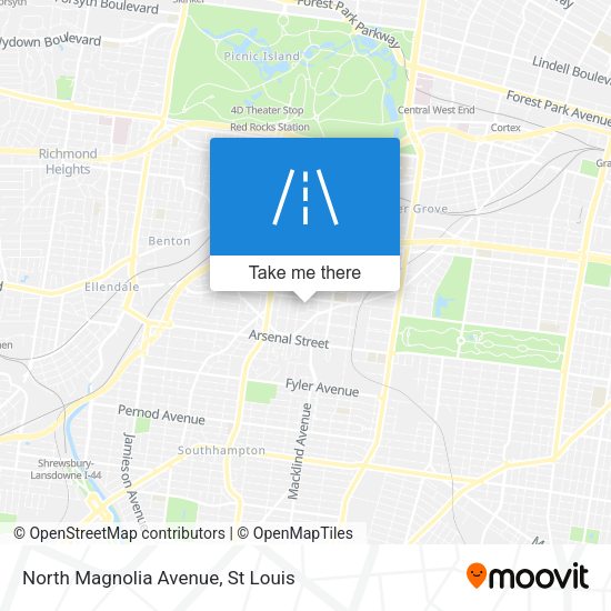 Mapa de North Magnolia Avenue