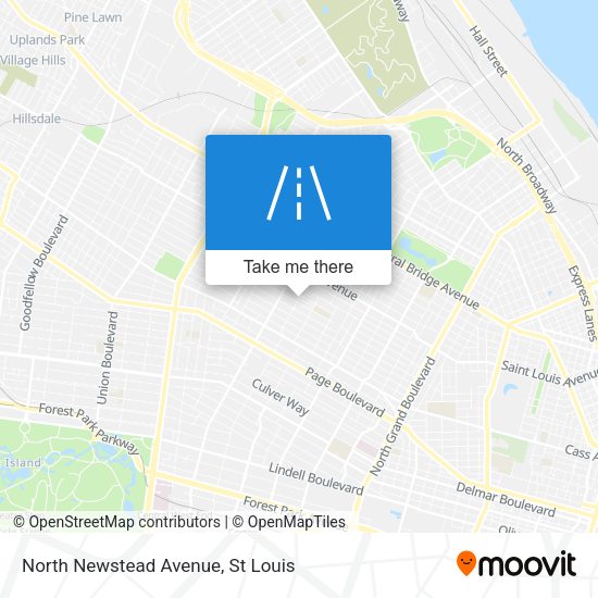 Mapa de North Newstead Avenue