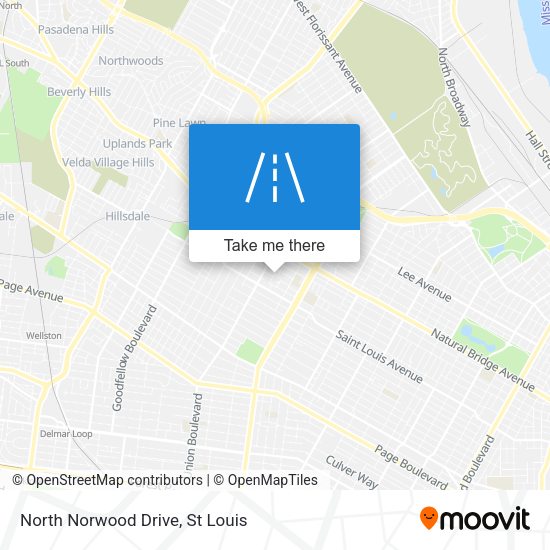 North Norwood Drive map