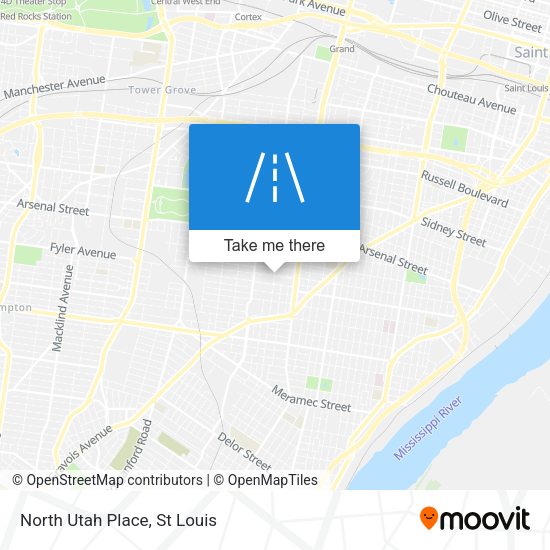 Mapa de North Utah Place