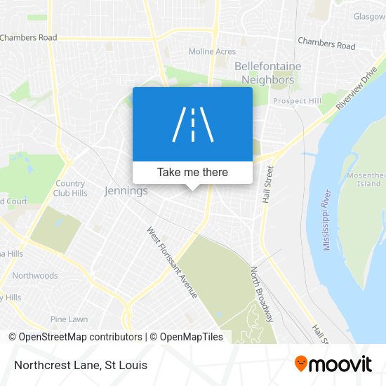 Mapa de Northcrest Lane