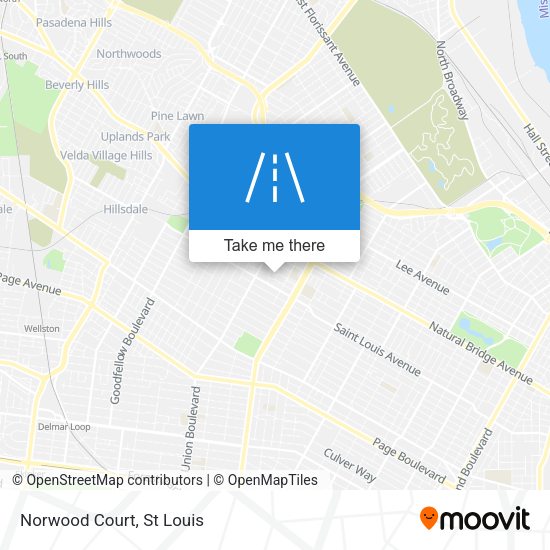 Mapa de Norwood Court