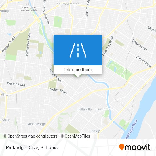 Mapa de Parkridge Drive