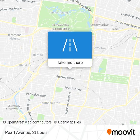 Mapa de Pearl Avenue