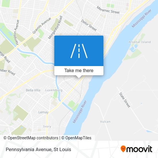 Pennsylvania Avenue map