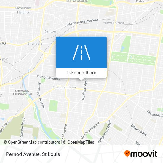 Mapa de Pernod Avenue