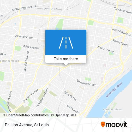 Mapa de Phillips Avenue