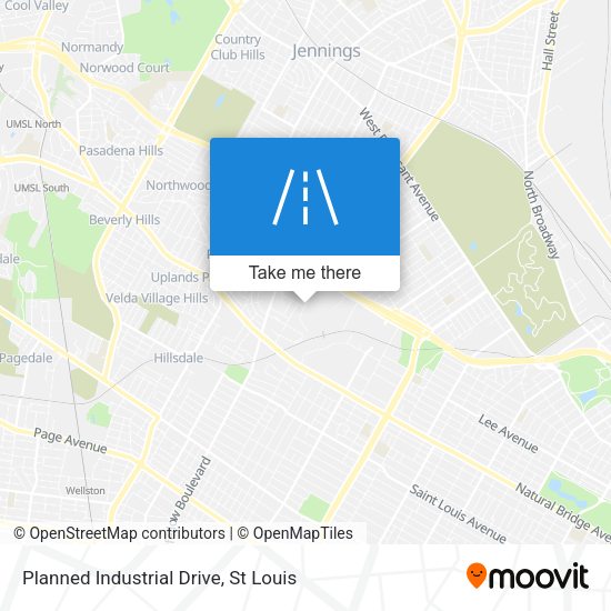 Mapa de Planned Industrial Drive