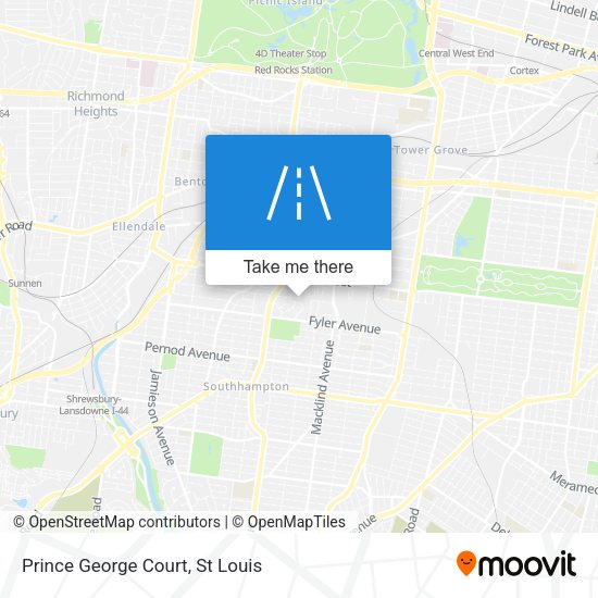 Mapa de Prince George Court