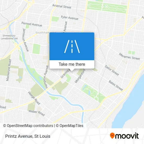 Printz Avenue map