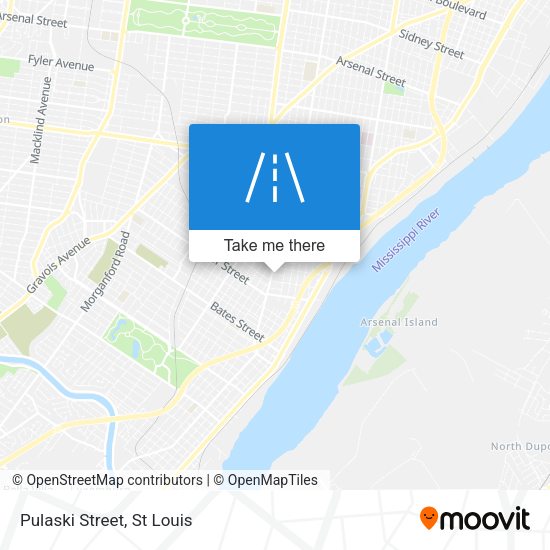 Pulaski Street map