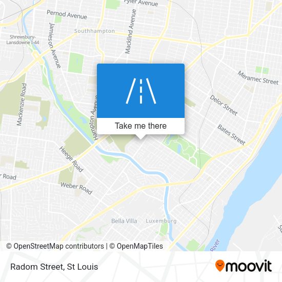 Mapa de Radom Street
