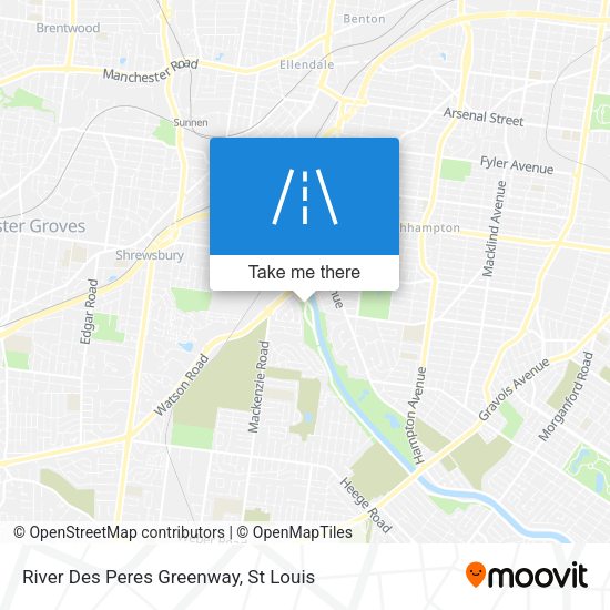River Des Peres Greenway map