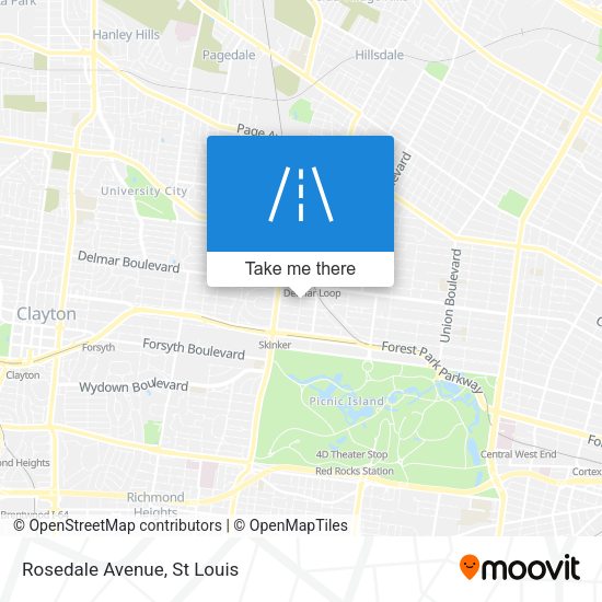 Mapa de Rosedale Avenue