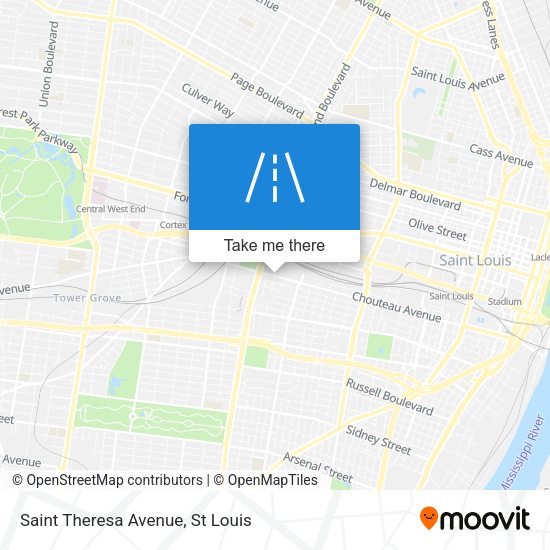 Saint Theresa Avenue map