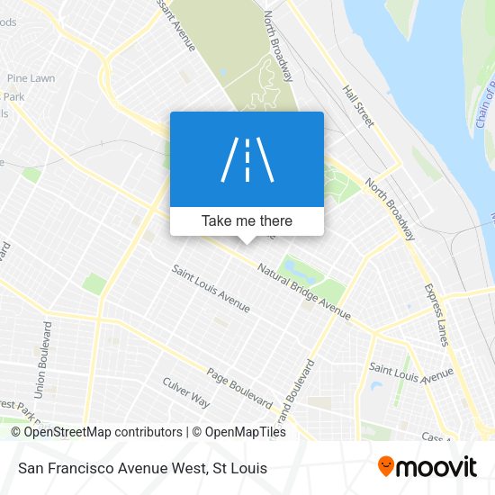 San Francisco Avenue West map