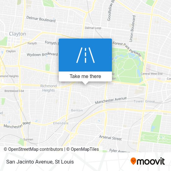 San Jacinto Avenue map