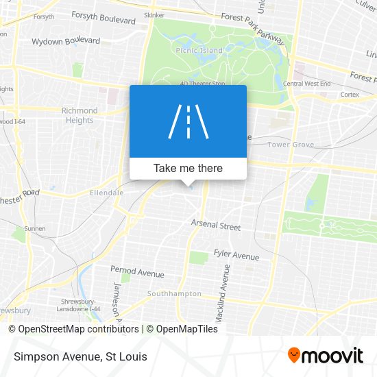 Mapa de Simpson Avenue