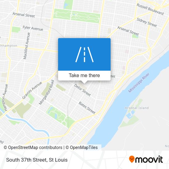 Mapa de South 37th Street