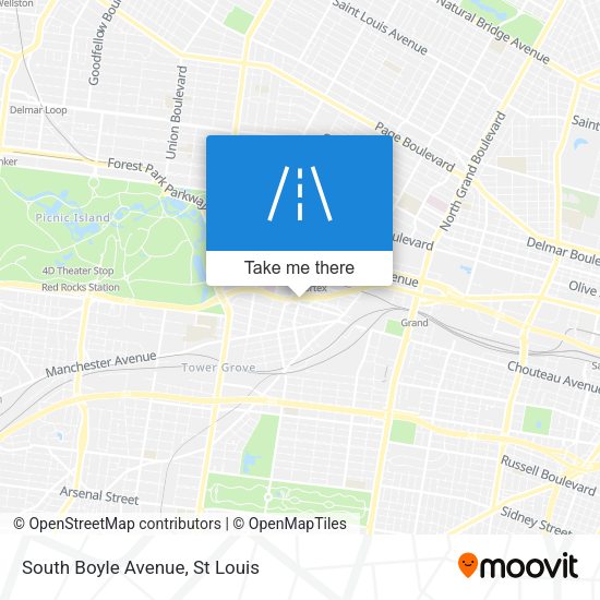 South Boyle Avenue map