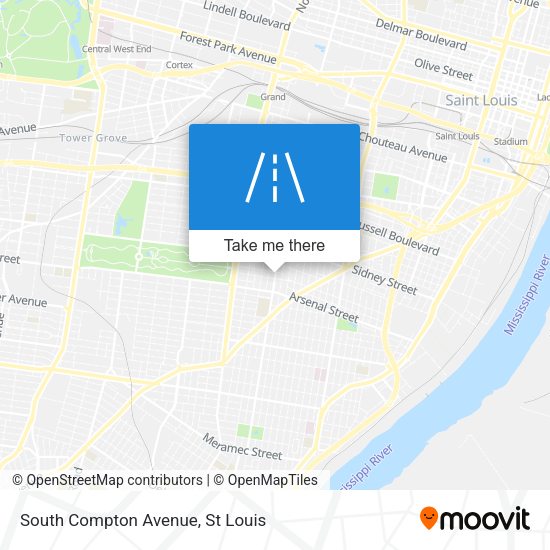 South Compton Avenue map