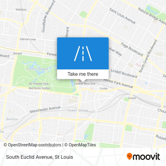 South Euclid Avenue map