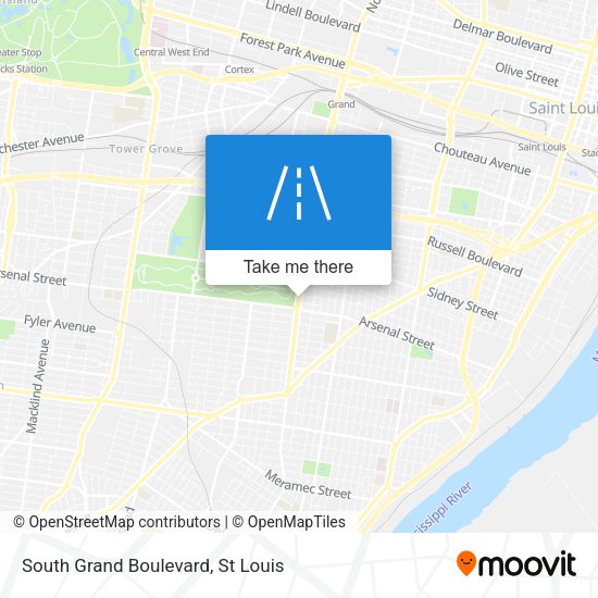 Mapa de South Grand Boulevard