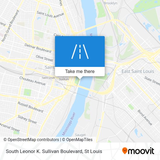 South Leonor K. Sullivan Boulevard map