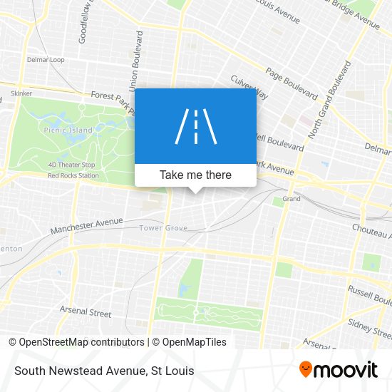 South Newstead Avenue map