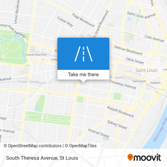 South Theresa Avenue map