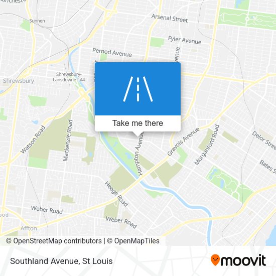 Mapa de Southland Avenue