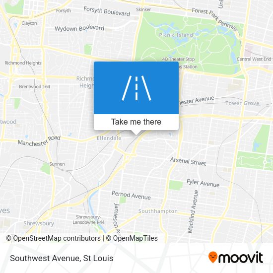 Mapa de Southwest Avenue