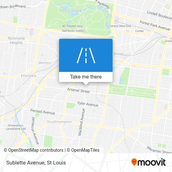 Mapa de Sublette Avenue