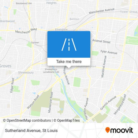 Mapa de Sutherland Avenue