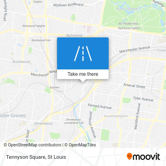Mapa de Tennyson Square